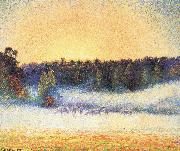 Camille Pissarro Sunsets painting